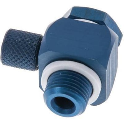 4.3x3 & G1/8" Aluminium Banjo Opsteek Fitting Buitendraad met O-ring Draaibaar [10 stuks]