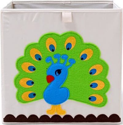 DW4Trading Opbergmand Pauw - 33x33x33 cm - Viltmand - Opvouwbaar - Past in zweedse kast Expedit en Kallax