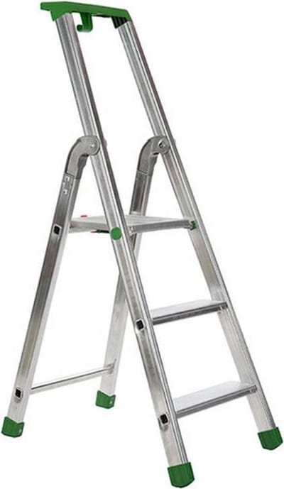 Escalo – Industriële trapladder  – Quadra  – Aluminium – 3 treden – 125 cm
