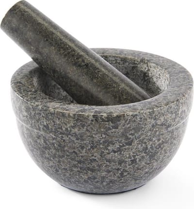 Rösle Mortar 0.35 litres 14 x 8 cm Dark grey granite