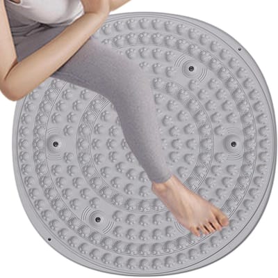Voetdrukpuntmat Acupressuur - Massagemat Pijnverlichting - Voetreflex Massage - Antislip Vormvast - 55 x 55 cm - Zwart