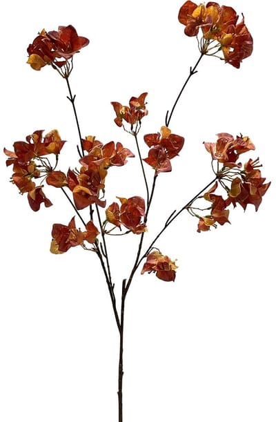 Kunsttak bougainvillea 112cm oranje