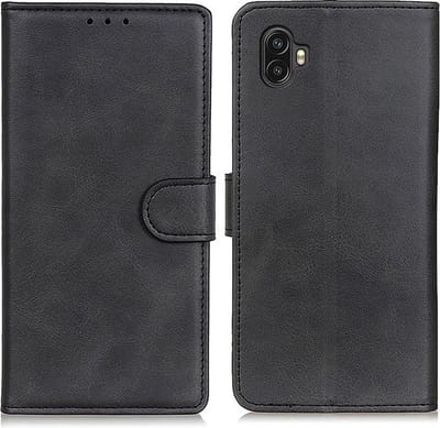 Coverup Hoesje - Geschikt voor Samsung Galaxy Xcover 6 Pro Hoesje - Coverup Luxe Book Case - Zwart