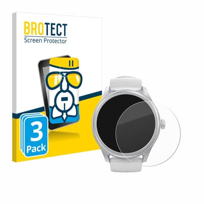 Screenprotector 3 Stuks voor Hama Smartwatch 5010 Beschermglas transparant