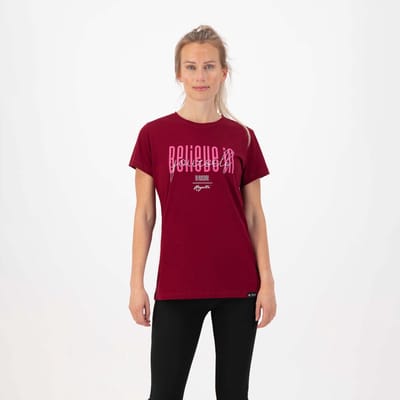 Rogelli Graphic Dames Sportshirt - Bordeaux