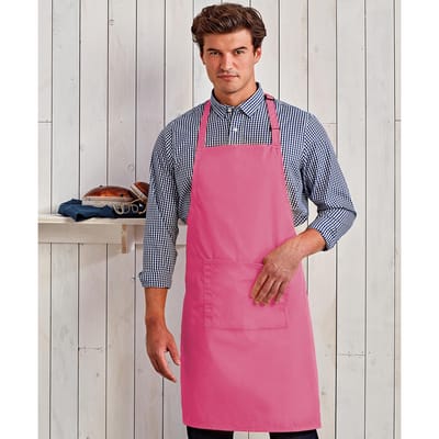 Premier Dames/Dames Kleuren Bipschort Met Zak / Werkkleding (Fuchsia)