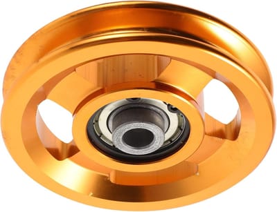 Fitness Katrol Wiel - Kabel Katrol - Krachtapparatuur Training - Stille Aluminiumlegering - 8.8 cm Diameter - Goud