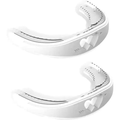 Anti Snurken Bruxisme Mondbeschermer Bruxisme Bitje Slaaphulpmiddel Mondbeschermer Gezondheidszorg Slaap Snurken Betere Ademhaling Snurkpreventie 2pcs white