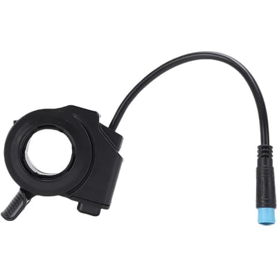 Remplacement de l'accélérateur pour Kukirin Pro Trottinette Électrique Contrôle de Vitesse Accélérateur au Pouce avec Câble 4 Broches de 15,5 cm black