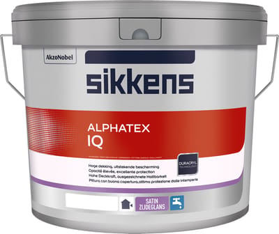 Sikkens Alphatex Iq - 10 l - 9 m²/l - Wit - Afwerkingslaag