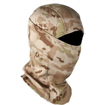 Winter Fleece Tactische Militaire Balaclava Buiten Jacht Fietsen Wandelen Skiën Sjaal Snowboard Gezichtsmasker Winddicht Mannen Vrouwen beige