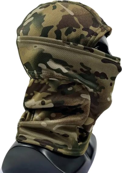 Bovista Ski Masker - Bivakmuts - Winter Masker - Balaclava - Ski Mask - Full Face Mask - Camouflage Lichtgroen