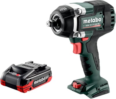 Metabo SSW 18 LTX 800 BL accu-slagmoersleutel 18 V 800 Nm 1/2" borstelloos + 1x LiHDX accu 4,0 Ah - zonder oplader