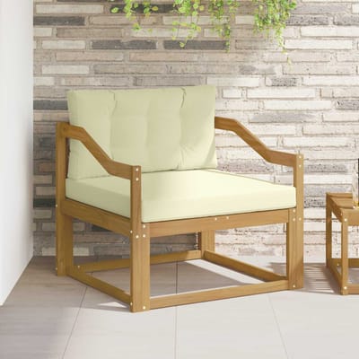 vidaXL - Buiten - Midden - Sofa - Polyester - Wit