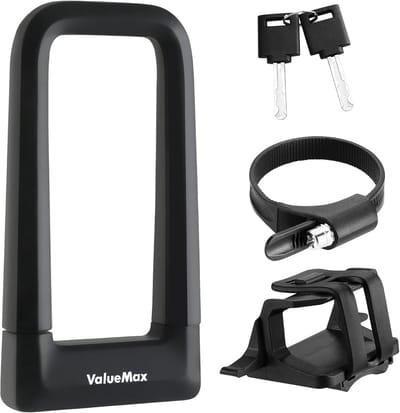 Hoogwaardig Fietsslot - U-Lock 17mm met Montagebeugel en Sleutels voor Fiets, Motorfiets, Scooter en Inklapbare Deuren