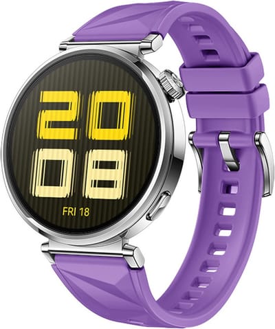 Siliconen bandje - geschikt voor Garmin Venu 2s / 3s / 4 (41mm) / Vivoactive 4s / Forerunner 255s / 265s - Huawei Watch GT 5 Pro - 42mm / GT 6 / GT 5 / GT 4 - 41mm - lila-paars