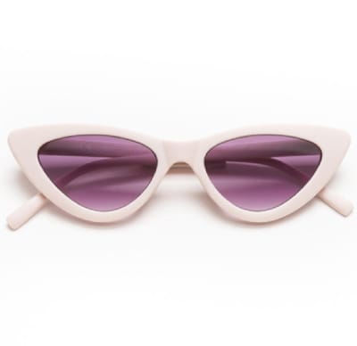 Piu Forty OKKIA Preassembled sunglasses with soft touch spectacle frames cat shapes – col. White