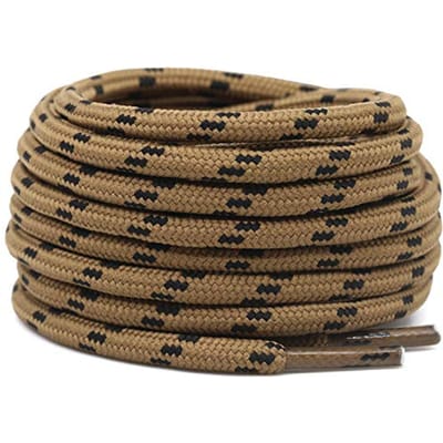 2 Paar Werkschoenen Schoenveters Diameter 4,5 mm Heavy Duty Wandelschoenveters voor Mannen Vrouwen Rond Duitse Trainingsschoenveter 120cm black