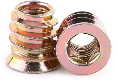 Assortiment van Rivet Nuts, 20 Stuks Hex Drive Moeren, Volledig Gewikkelde Gegalvaniseerde Staal Moeren voor Houtbewerking M6/M8/M10
