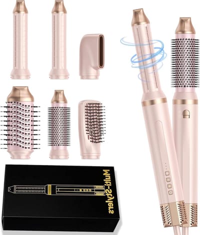Haarstyler - Multistyler Föhn - Creëer Looks - 6-in-1 Functies - 1300 W - Zwart