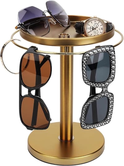 Draaibare Brilhouder - Accessoire Organizer - Stijlvol Presenteren - 360 Graden Rotatie - 12 Paar - Zwart Mat