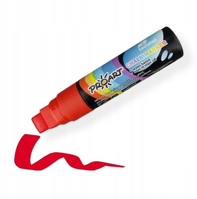 Leviatan Krijtmarker Rood 28g - Voor Borden, Glas & Promoties