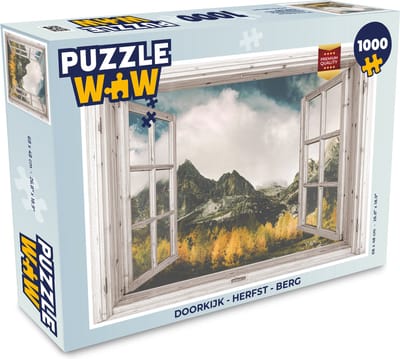 Puzzel Doorkijk - Herfst - Berg - Legpuzzel - Puzzel 1000 stukjes volwassenen