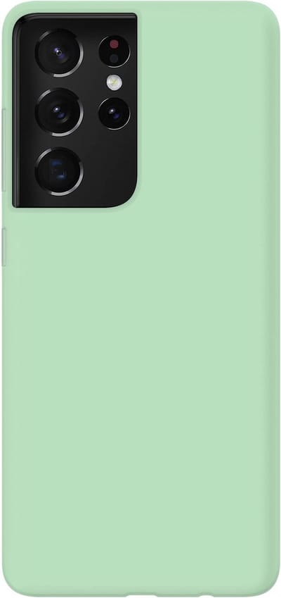 xoxo Wildhearts siliconen hoesje geschikt voor Samsung Galaxy S21 Ultra - Groen gekleurd hoesje - Pantone kleur - Backcover - verkrijgbaar in verschillende kleuren - Groen