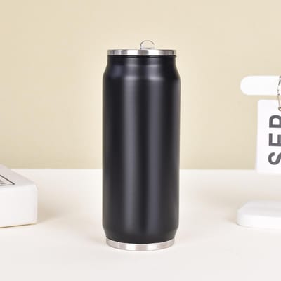 Nouvelle canette en acier inoxydable, gobelet à eau portable, aspirateur pour voiture, thermos, bricolage, personnalité, canette de Coca-Cola créative 500ml