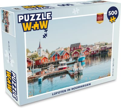 Puzzel Lofoten in Noorwegen - Legpuzzel - Puzzel 500 stukjes