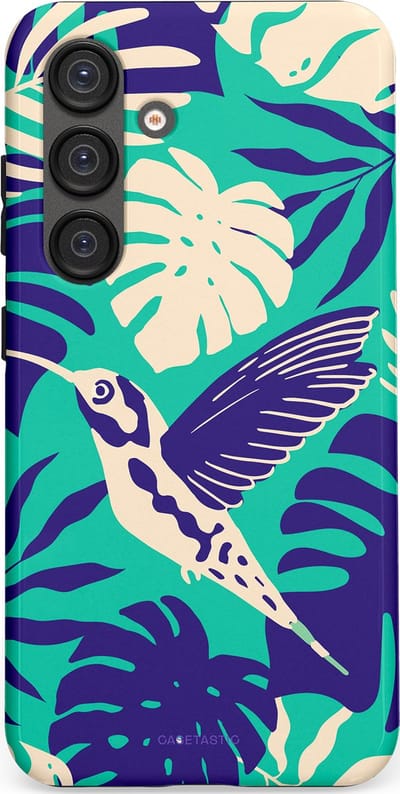 Casetastic Hoesje Geschikt voor Samsung S25 - Stijlvolle Beschermende Duo-layer Case - Paradijs Kolibrie