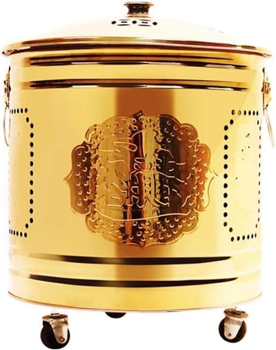 Verbrandingsoven RVS - Vuurkorf Afvalbak - Afval Verwerken - Veilig Deksel - 39x39x45cm - Zilver