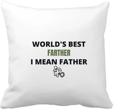 Akyol - worlds best farther Kussen hoes - Papa - cadeau papa - cadeau - verjaardag papa - vaderdag - beste papa - 40 bij 40 cm