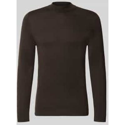 Slim fit shirt met lange mouwen van zuivere scheerwol model 'Arwon'