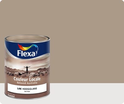 Flexa Couleur Locale-Hoogglans-Australia-Relaxed Desert 6515 Bruin - 750 ml- Lakverf - Dekkend - Binnen - Hoogglans -