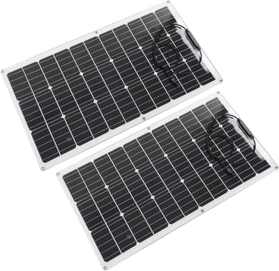 Flexibel Zonnepaneel - Monokristallijn Paneel - Energie Opwekken - 30 Graden Buigbaar - 180W - Zwart