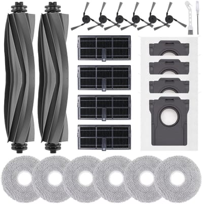Dailygoods- Robotstofzuiger Accessoires - 2 Hoofdborstels - 4 Filters - 6 Dweildoeken - 6 Zijborstels - 4 Stofzakken