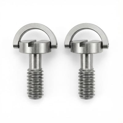 Statiefschroeven - Snelkoppelingsschroeven - Camera Bevestigen - D-ring handvast - 2 stuks - Zilver