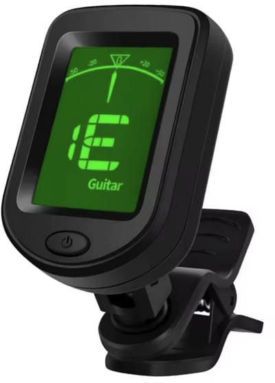 Digitale gitaarstemmer - Clip on gitaar stemapparaat - AT-101 -Clip-on Tuner - Gitaar Bas - Viool - Ukelele - Stemapparaatje - Chromatisch - CHPN