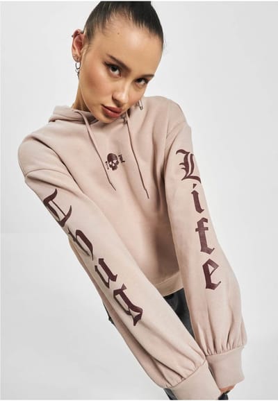 Thug Life - Caution Hoodie/trui - 3XL - Roze