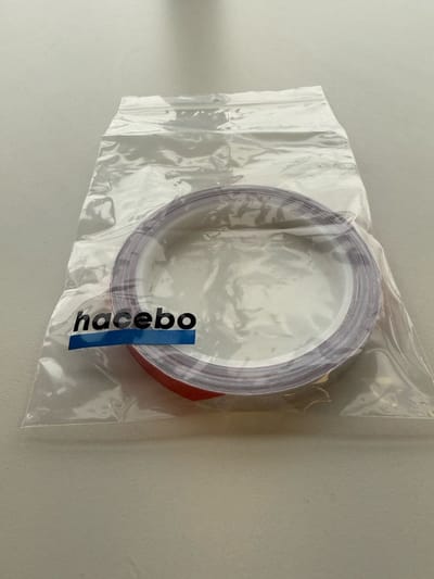 8 meter Reflecterende tape - 1cm breed - reflecterende tape - Rood/Wit