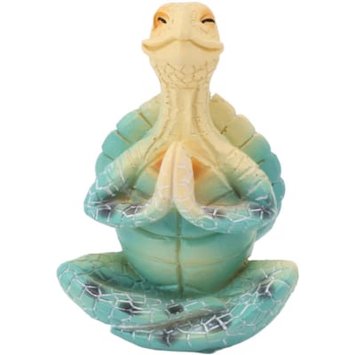 Zeeschildpad Yoga Beeldje Decoratie Zomer Mediterende Decoratie Lentetuin Hars Handwerk