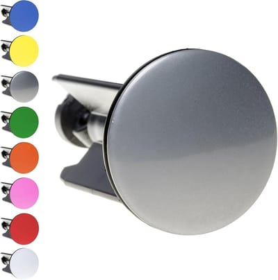 Wastafel stopper - Afvoerstop - Badkamer - Verstelbare hoogte - 6.5-8.5 cm - Grijs