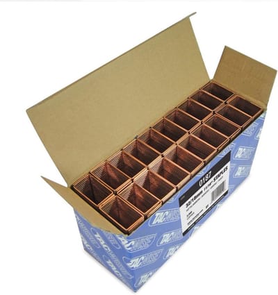 Nietjes 32 Serie - Krammen Bevestigen - Verpakkingen Sluiten - Koperen Afwerking - 2000 Stuks - Koper