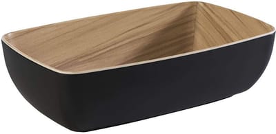 APS Servies, Bekers En Bestek - Melamine - Zwart - 26,5 x 16,2 cm - 1,8 Liter - Vaatwasserbestendig