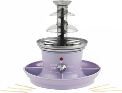 RWB® Cocoladefontein - Chocolade Fondue - Luxe Chocoladefontein - Purple - 26 x 26 x 28 cm