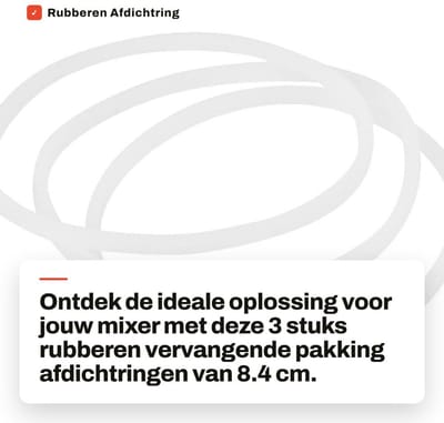 Dailygoods- Afdichtring 8.4cm - O-ringen Rubber - Vervangende Pakking - Keukenreserveonderdelen - Eenvoudige Installatie - Flexibel en Duurzaam - O-ring