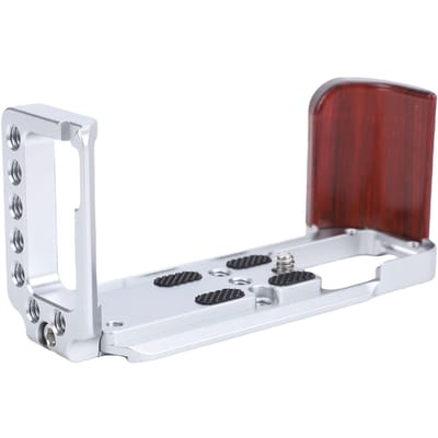 L-vorm Handgreep Geschikt voor XT30 XT30II XT10 XT20 Camera Aluminiumlegering L-vorm Grip met Houten Handvat Snelkoppelingsplaat