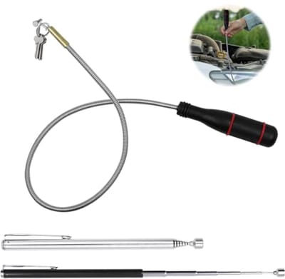 Flexibel Magnetisch Ophaalgereedschap voor Kleine Onderdelen en Moeren - 600 mm Draagbaar Met 2 Stuks