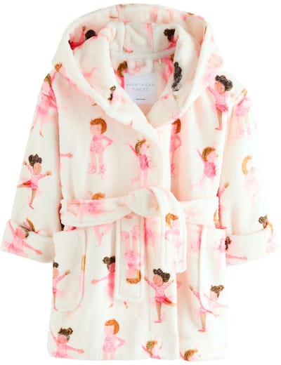 Next - Meisjes - Ochtendjas van fleece - Wit